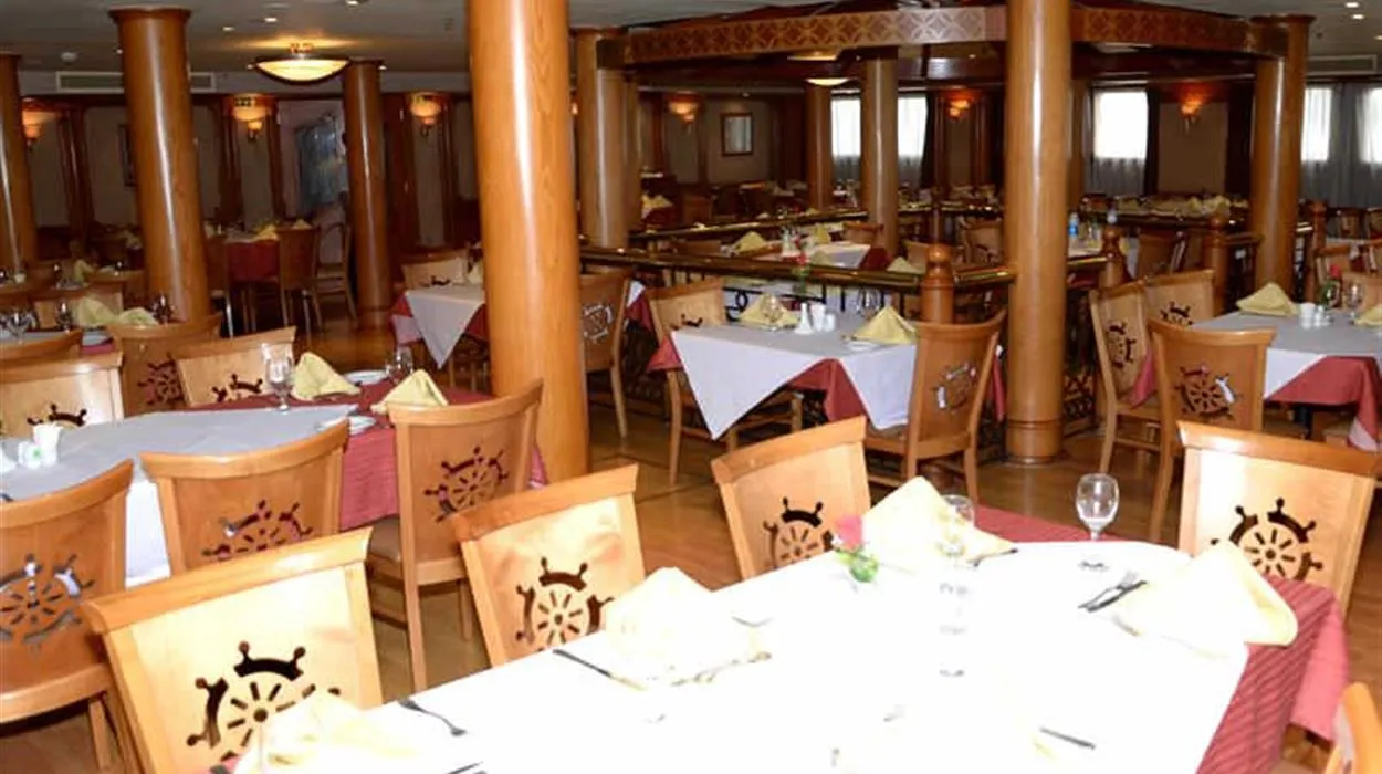 Restaurant aboard the MS Emilio Nile Cruise Nile cruise